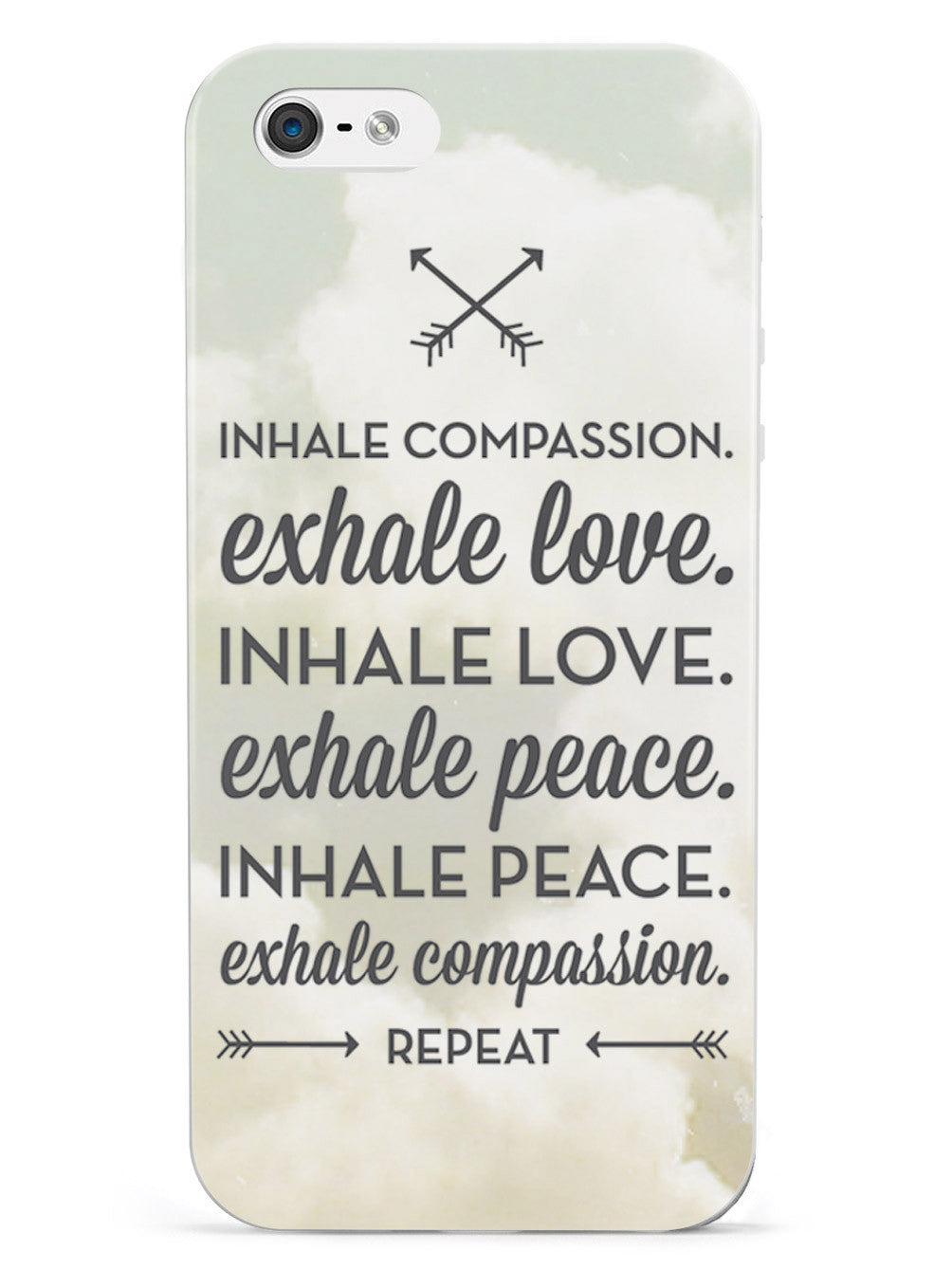 Inhale Compassion, Exhale Love inspirational quote Case