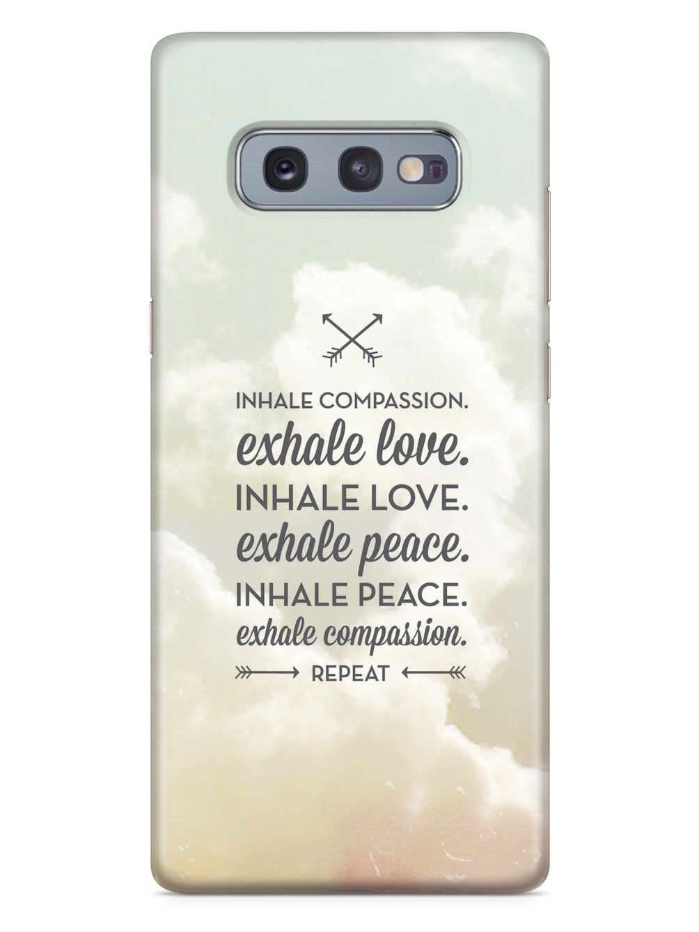 Inhale Compassion, Exhale Love inspirational quote Case