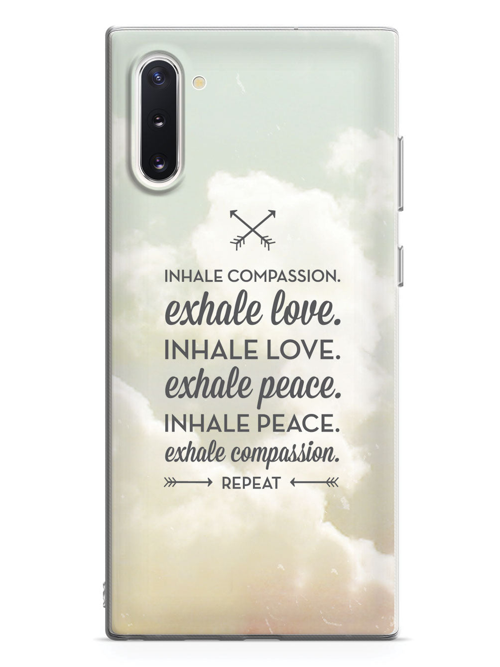 Inhale Compassion, Exhale Love inspirational quote Case