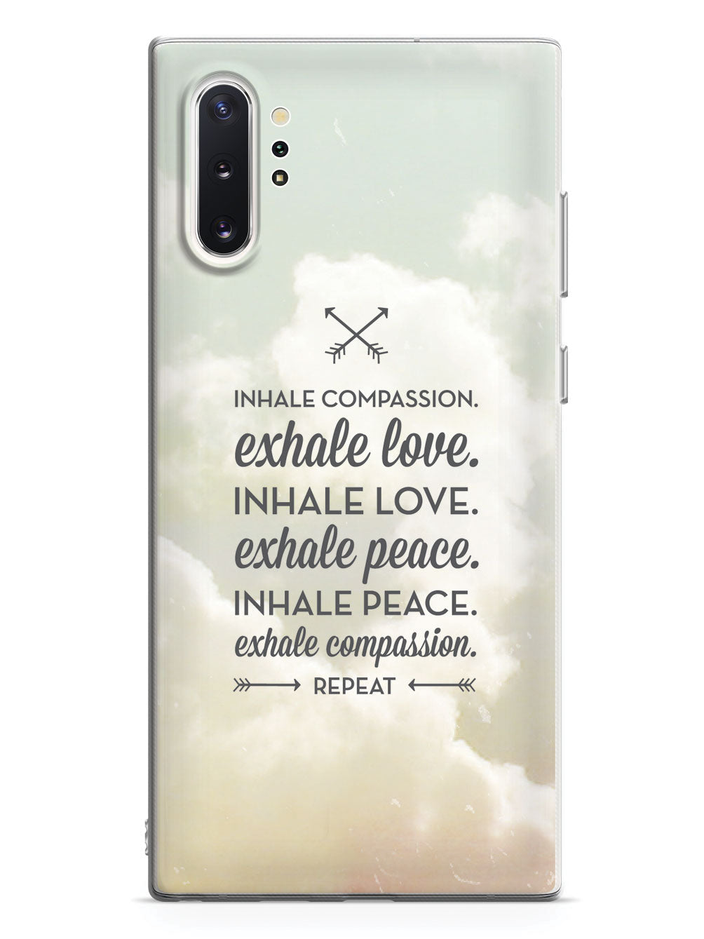 Inhale Compassion, Exhale Love inspirational quote Case