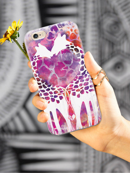 Giraffe Love Watercolor Style Case