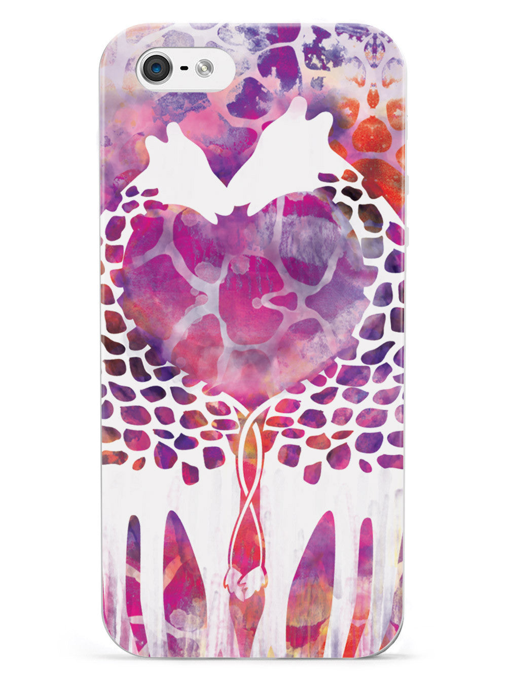 Giraffe Love Watercolor Style Case