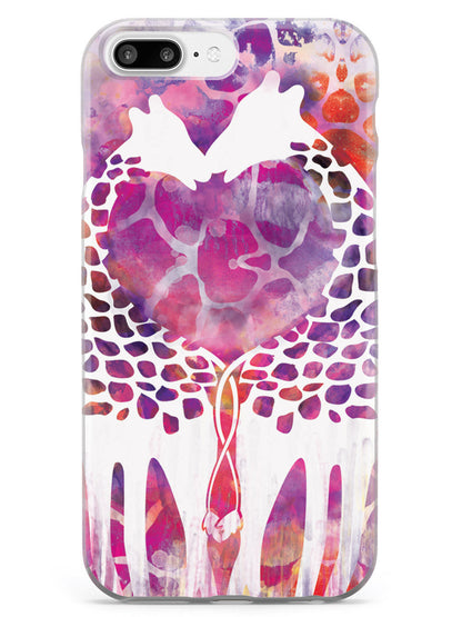 Giraffe Love Watercolor Style Case