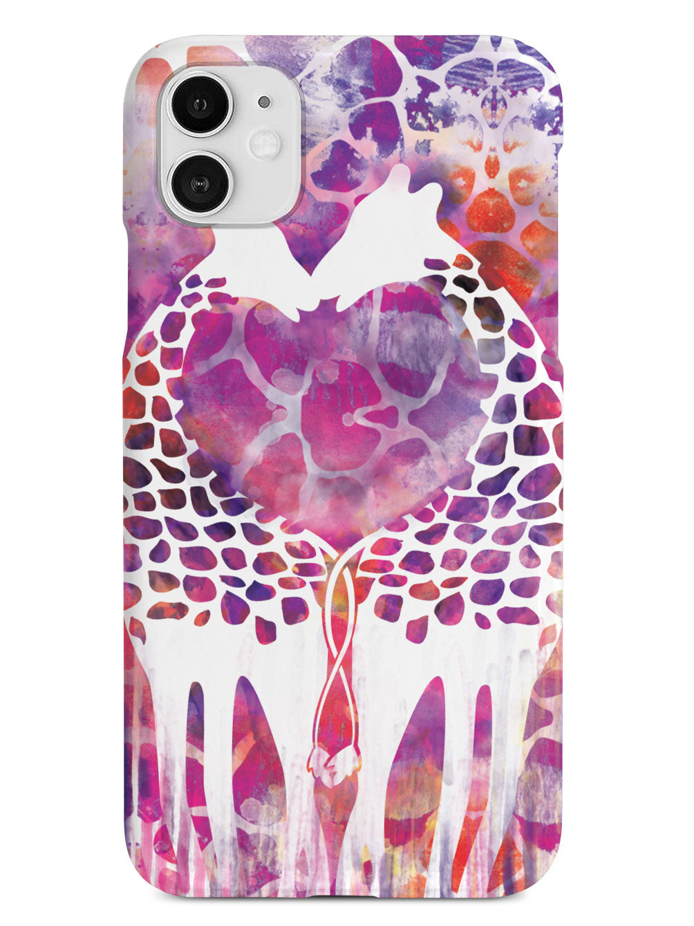 Giraffe Love Watercolor Style Case