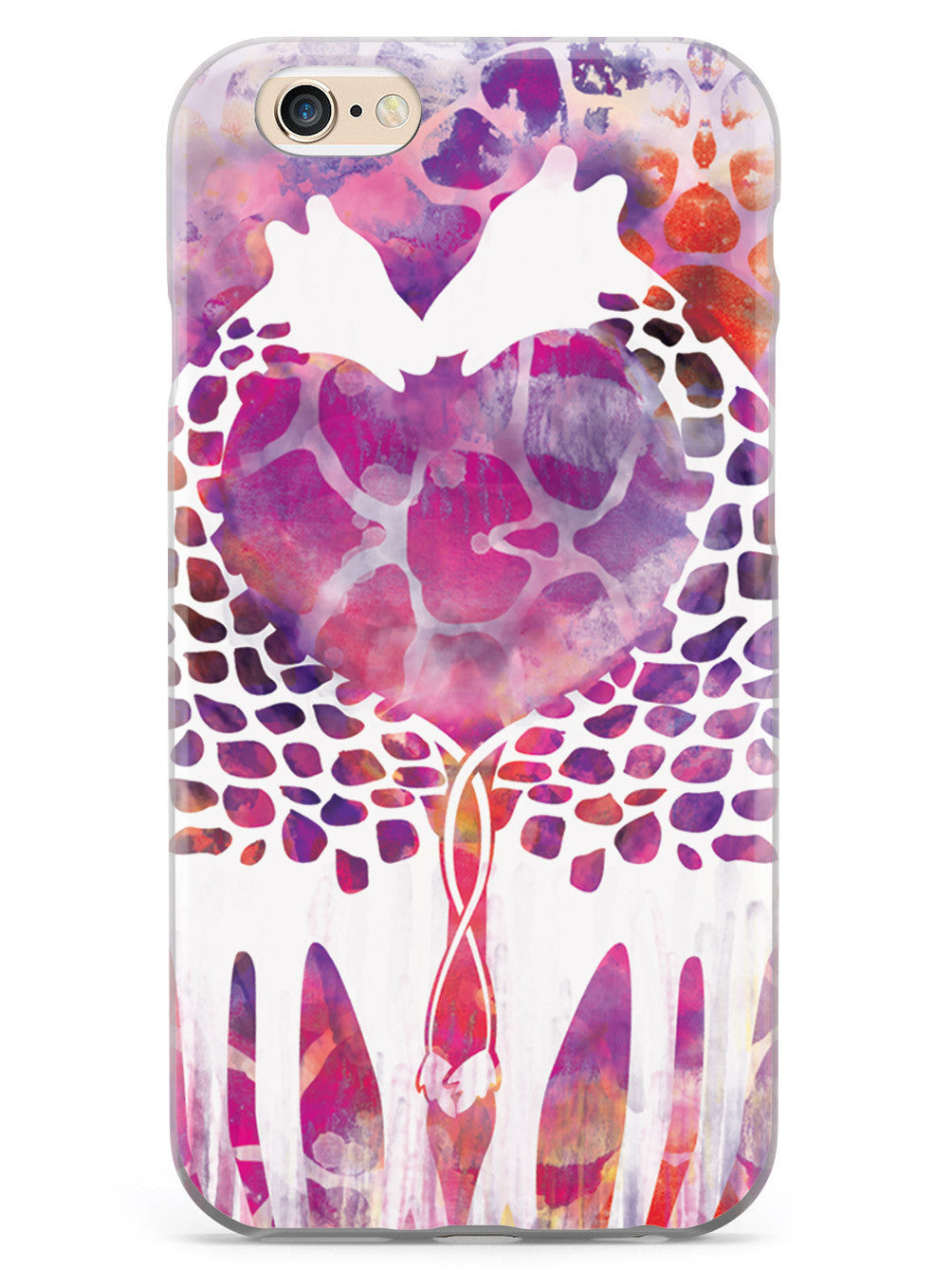 Giraffe Love Watercolor Style Case