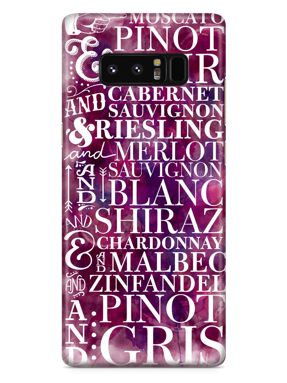 Wine Wine Wine Pattern Case