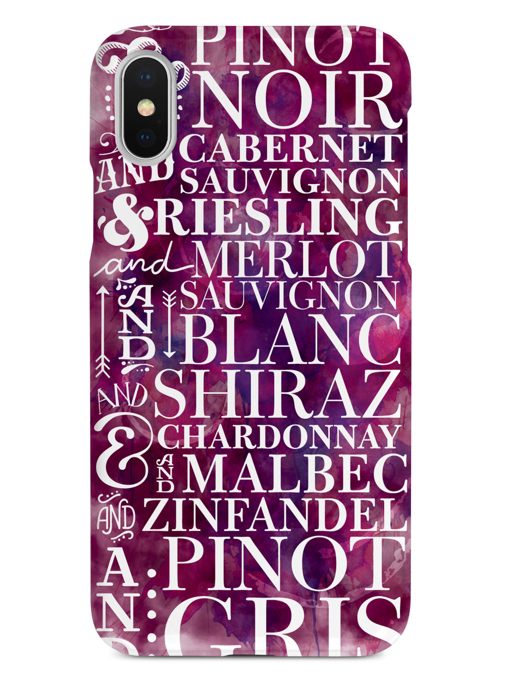 Wine Wine Wine Pattern Case