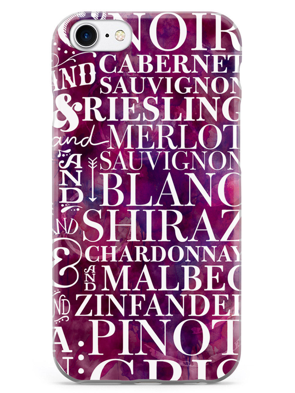 Wine Wine Wine Pattern Case