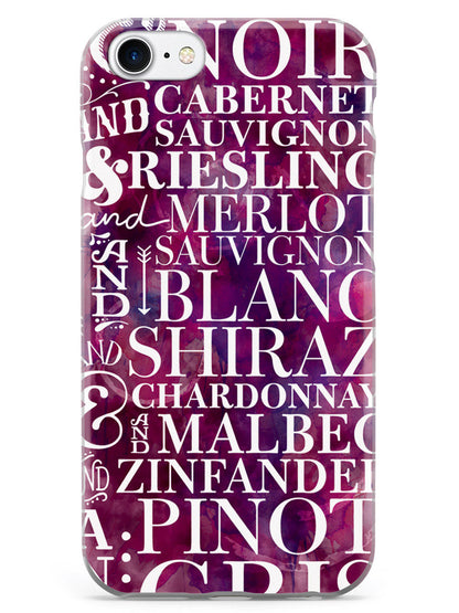 Wine Wine Wine Pattern Case