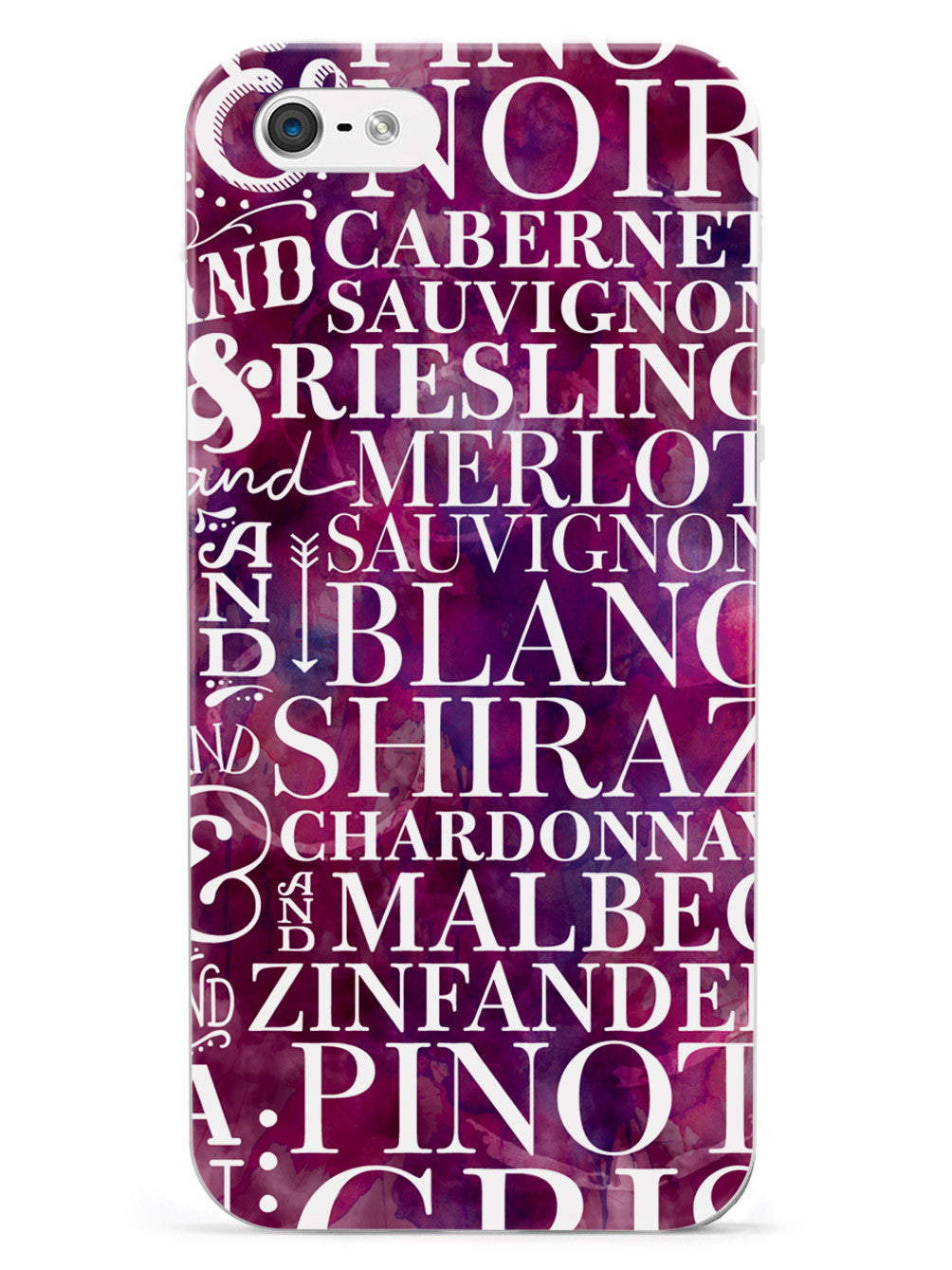 Wine Wine Wine Pattern Case