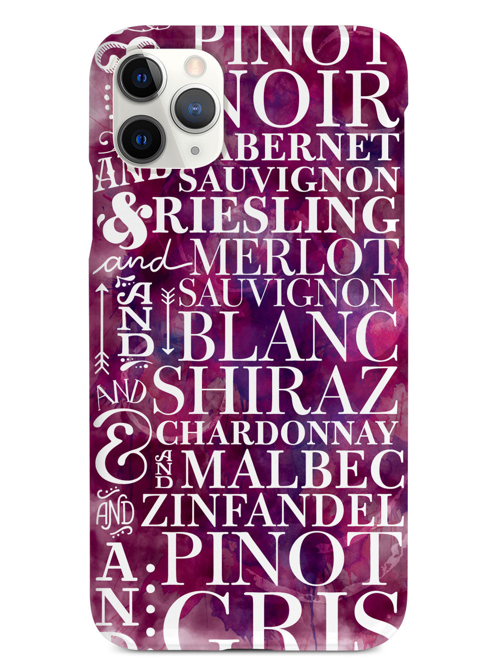 Wine Wine Wine Pattern Case