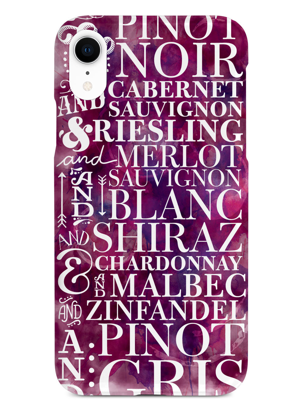 Wine Wine Wine Pattern Case