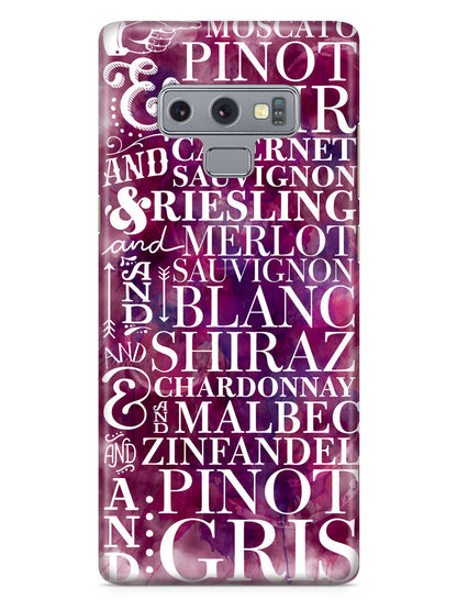 Wine Wine Wine Pattern Case