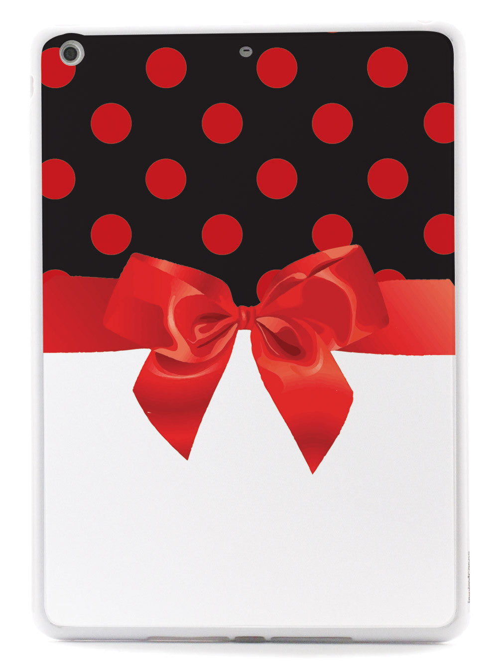 Black & Red Polka Dots Ribbon Case