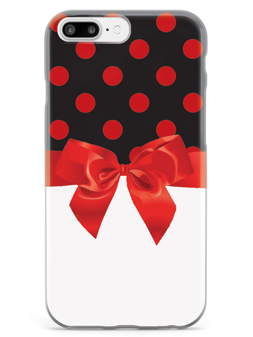 Black & Red Polka Dots Ribbon Case