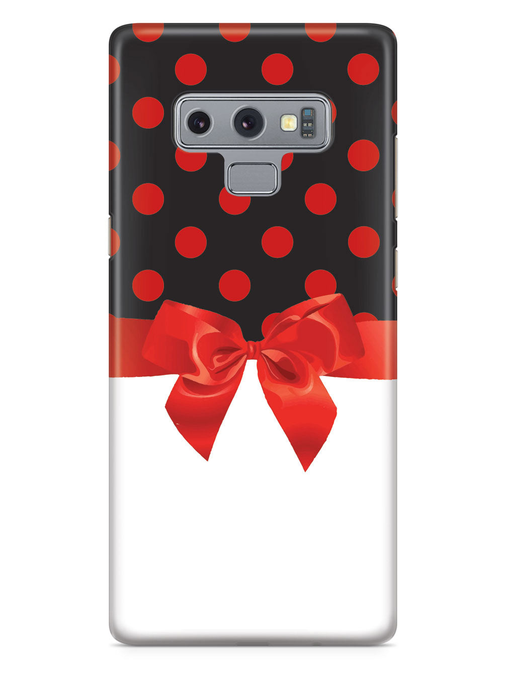 Black & Red Polka Dots Ribbon Case