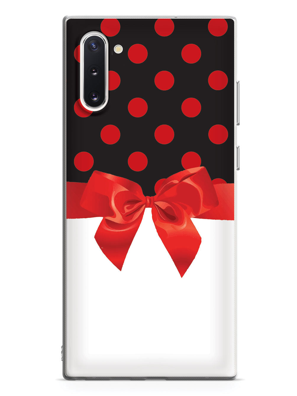 Black & Red Polka Dots Ribbon Case