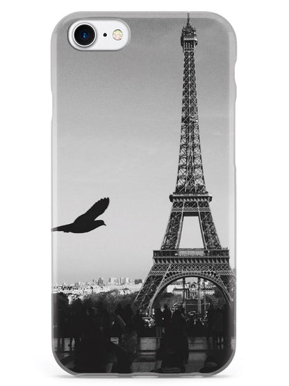 Paris Eiffel Tower Black & White Photo Case