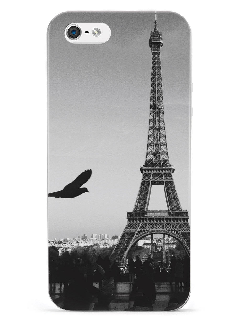 Paris Eiffel Tower Black & White Photo Case