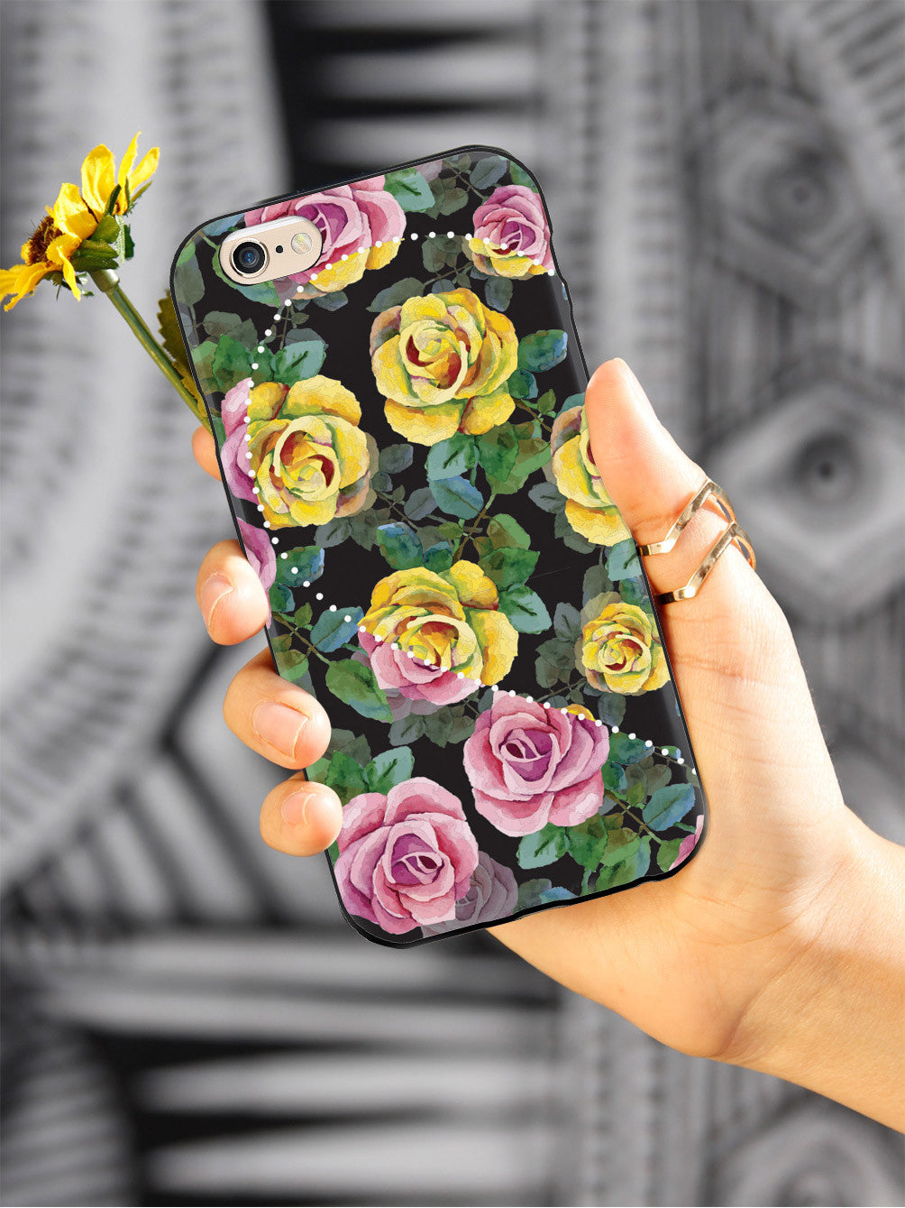 Flower Heart - Left Side Case