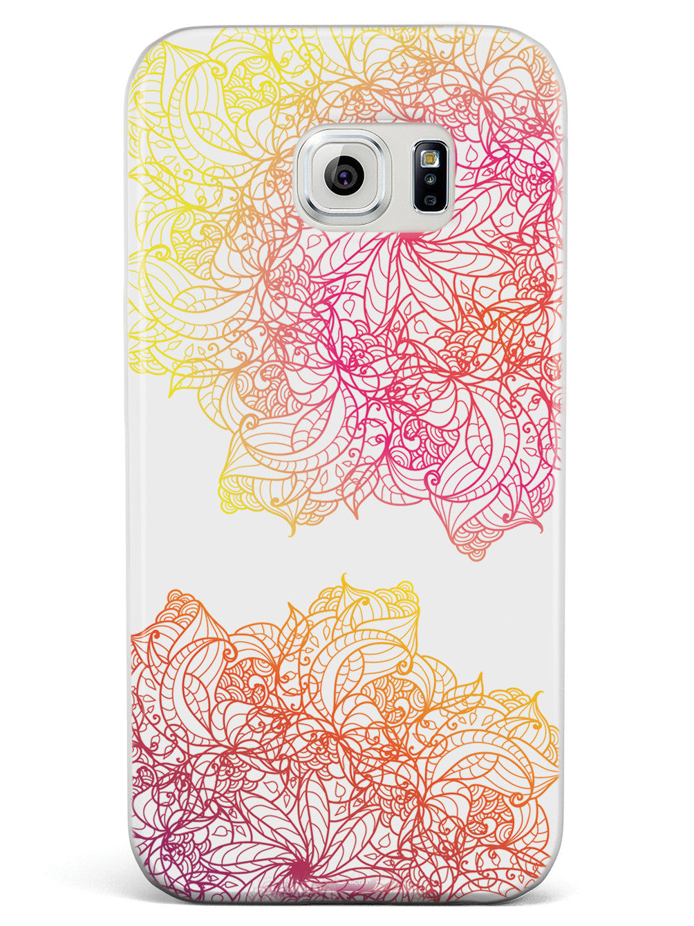 Colorful Doodle Flowers Case