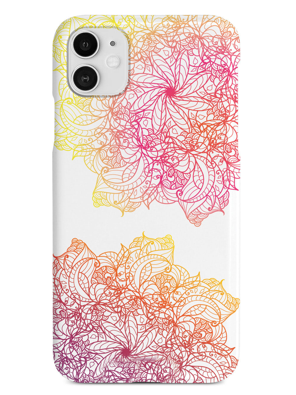 Colorful Doodle Flowers Case