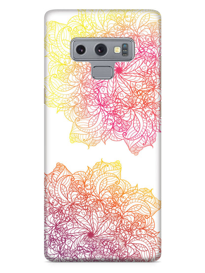 Colorful Doodle Flowers Case