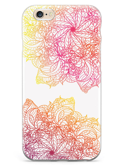 Colorful Doodle Flowers Case