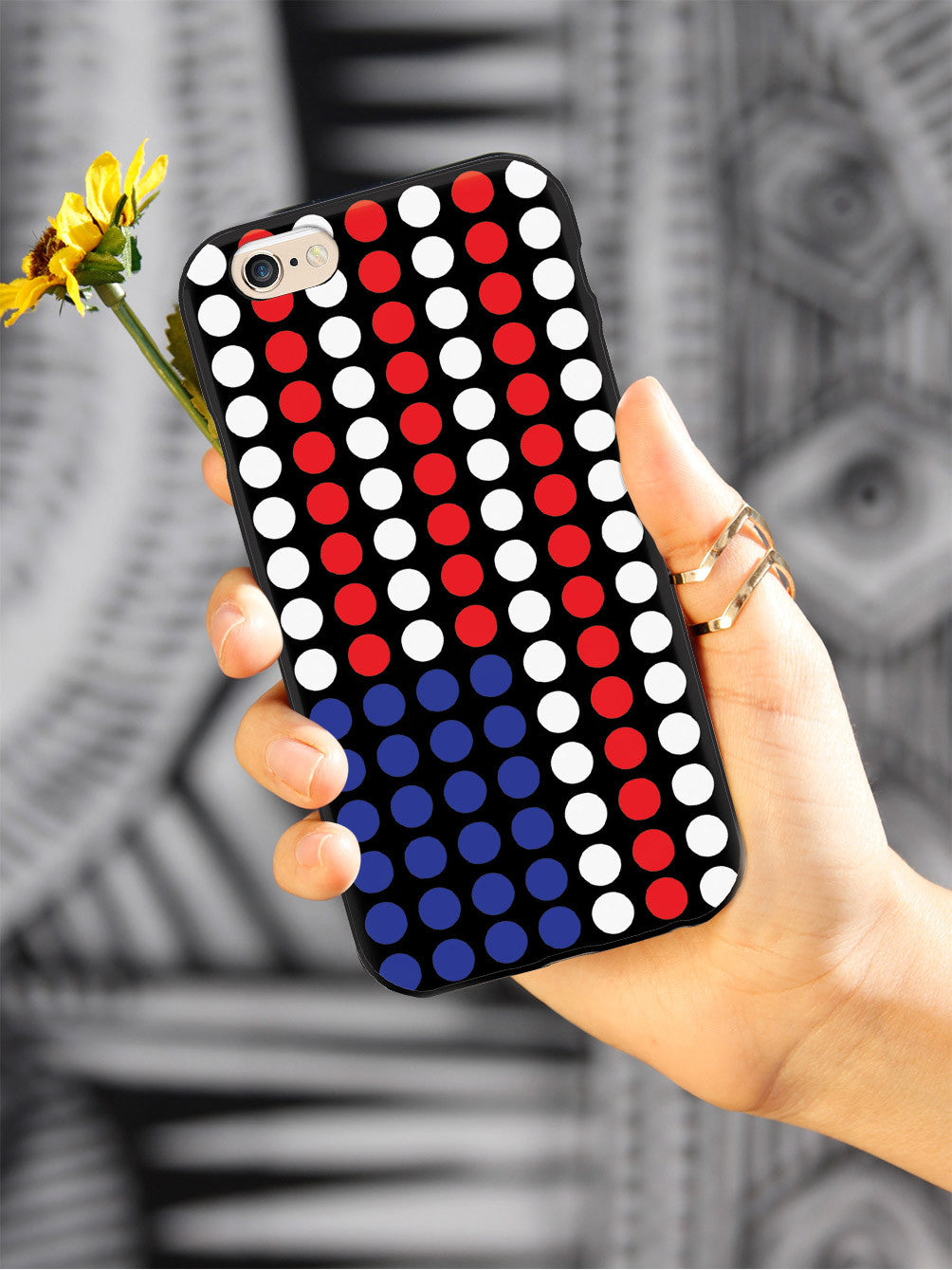 Dotted American Flag Case