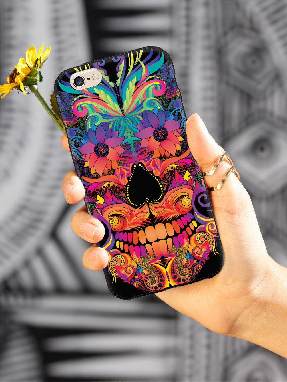 Mexican Skull Day of the Dead Inspired Case