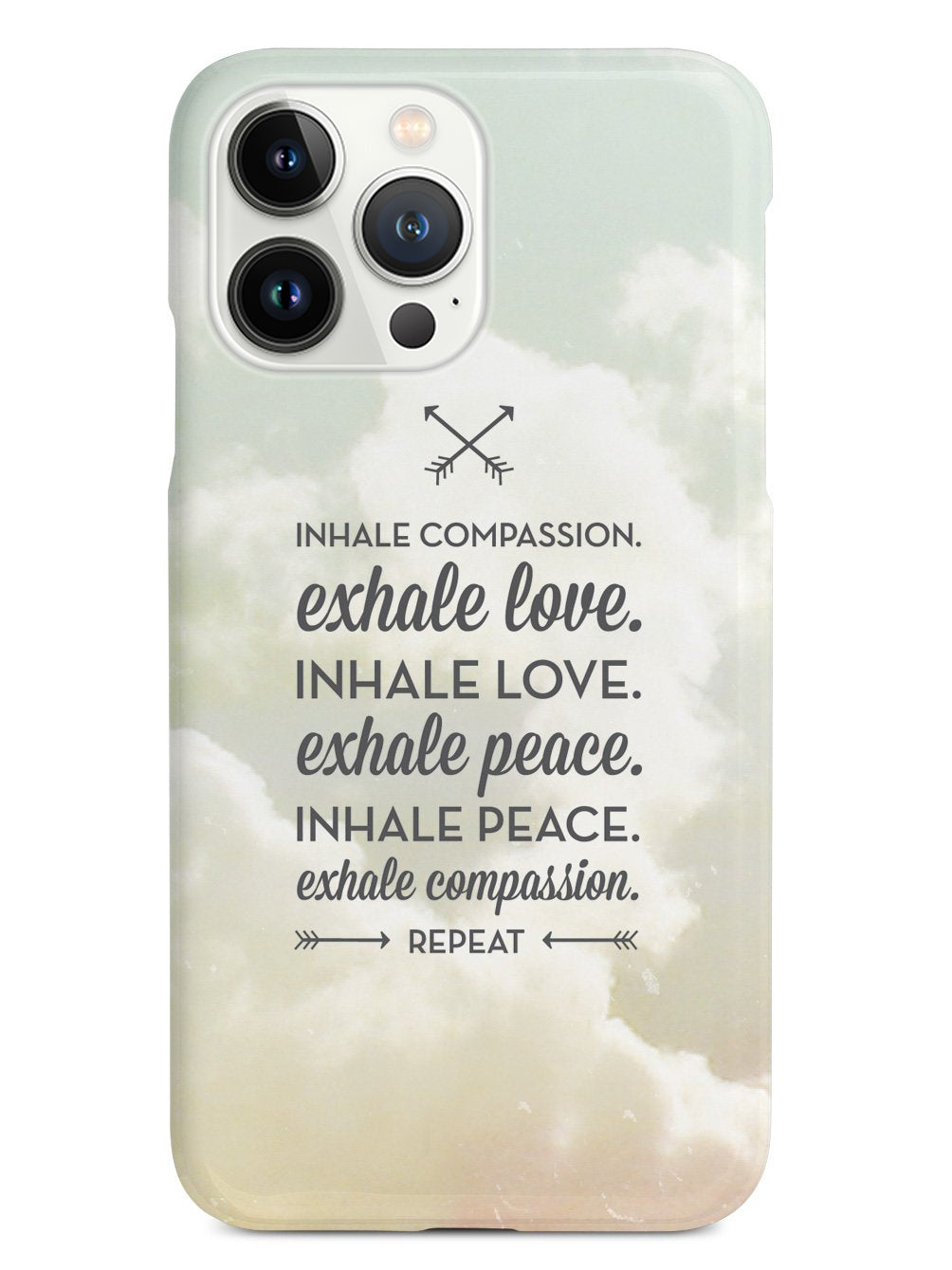 Inhale Compassion, Exhale Love inspirational quote Case