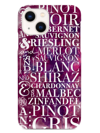 Wine Wine Wine Pattern Case