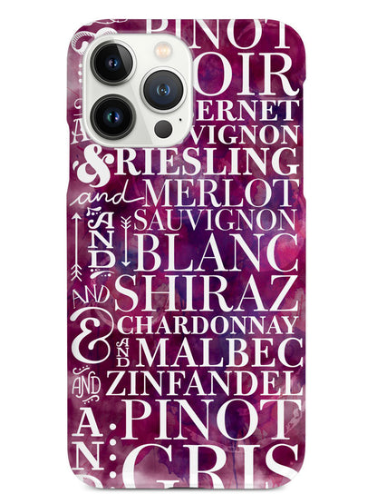 Wine Wine Wine Pattern Case