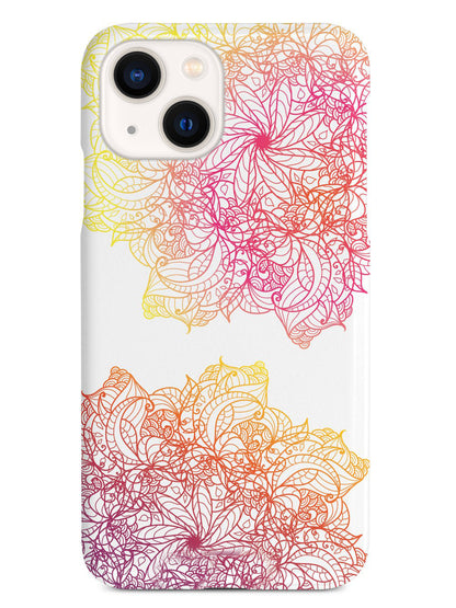 Colorful Doodle Flowers Case