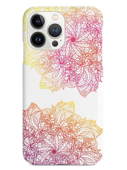 Colorful Doodle Flowers Case