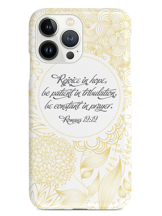 Romans 12:12 Bible Verse Case